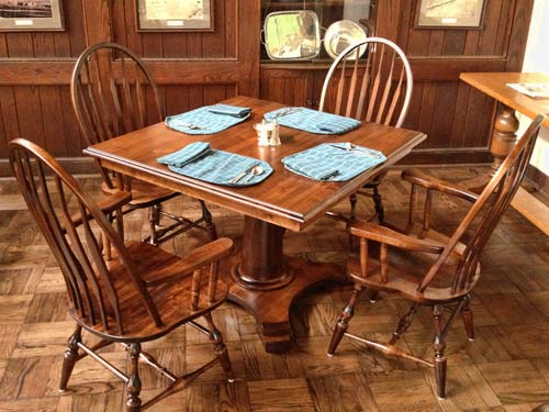 amish woodworking restaurant image