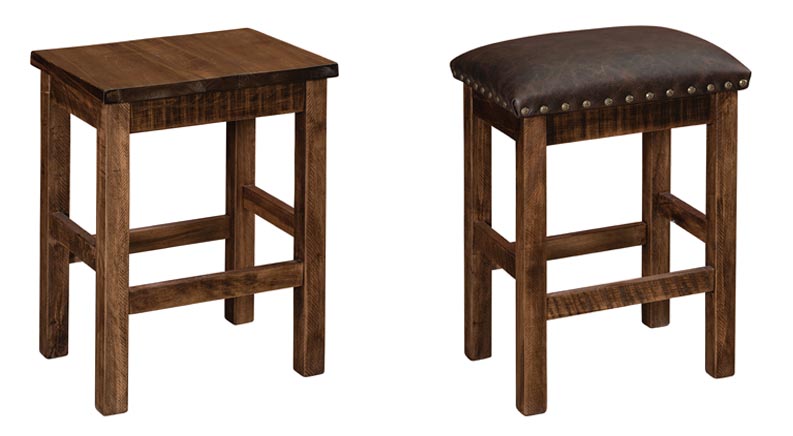 amish woodworking custom barstool image