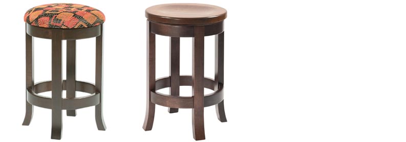 amish woodworking custom barstool image