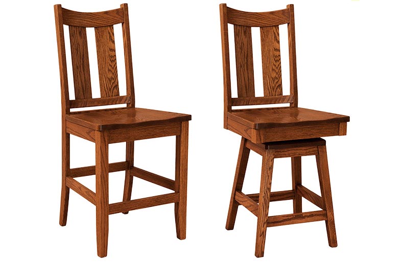 amish woodworking custom barstool image