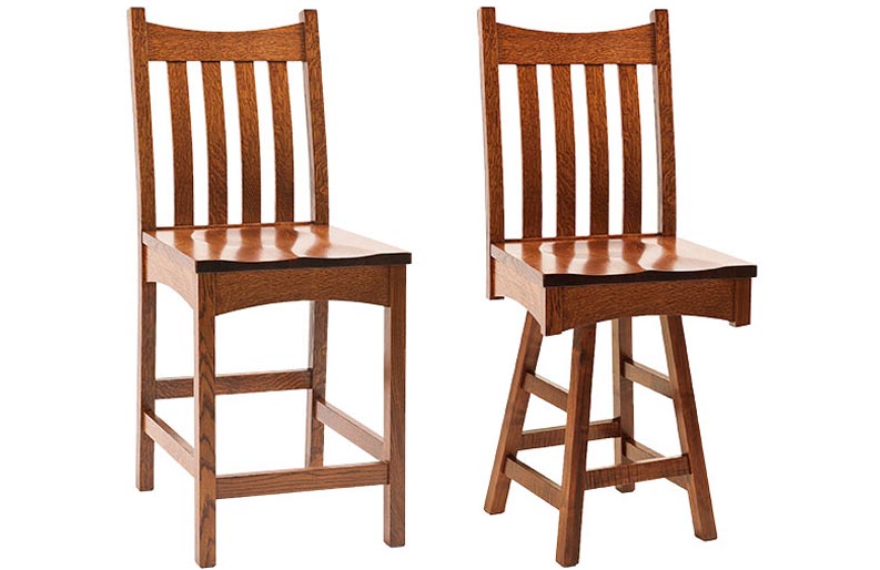 amish woodworking custom barstool image