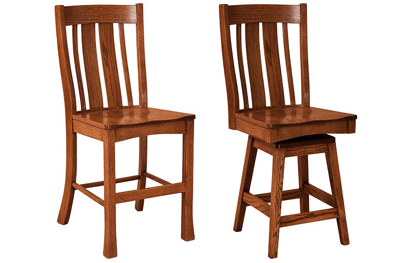 amish woodworking custom barstool image