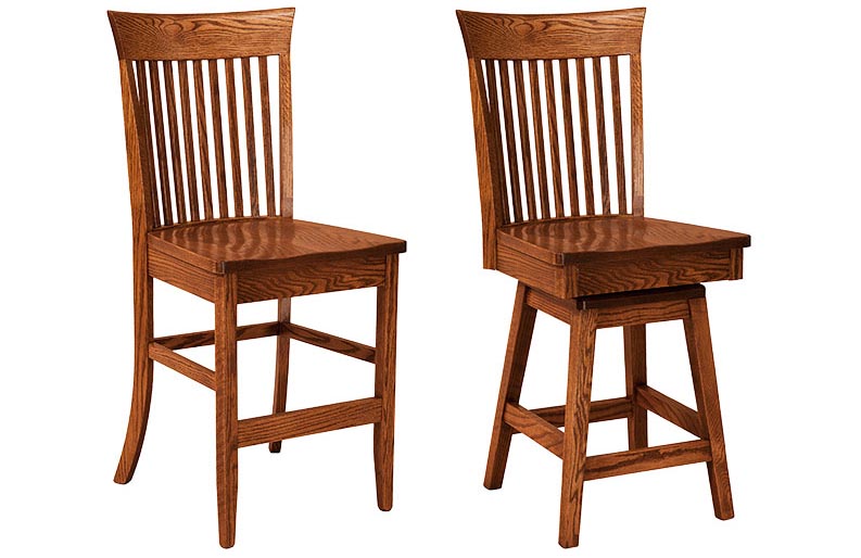 amish woodworking custom barstool image