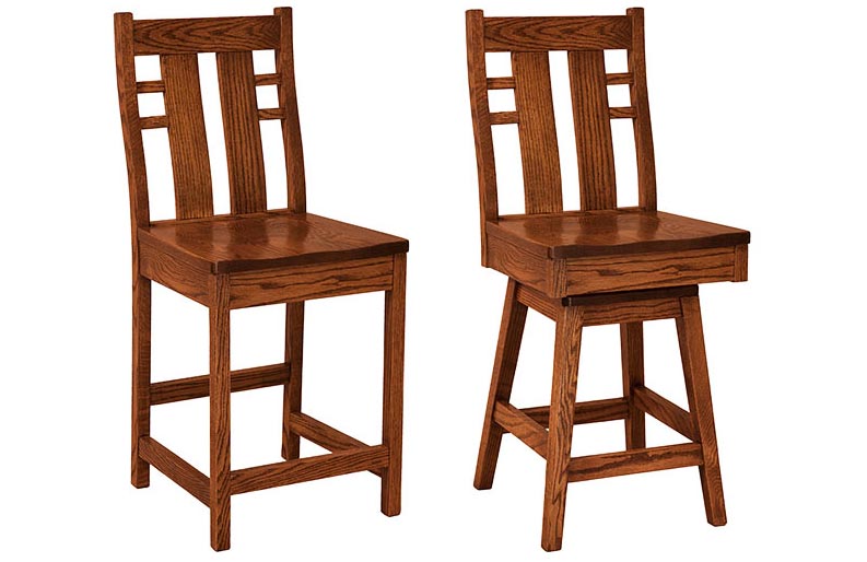 amish woodworking custom barstool image