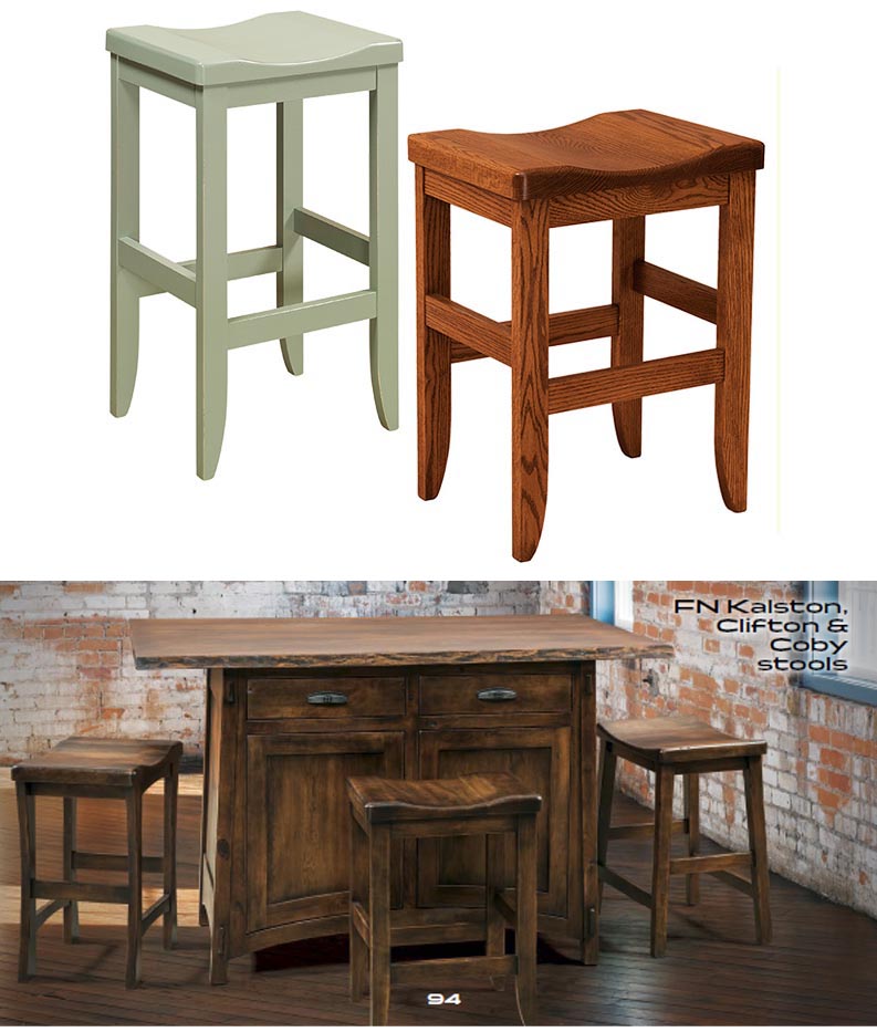 amish woodworking custom barstool image