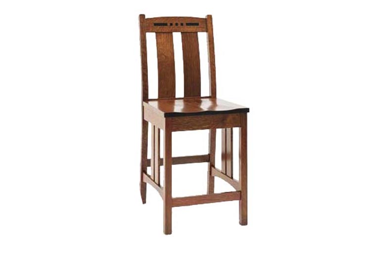 amish woodworking custom barstool image