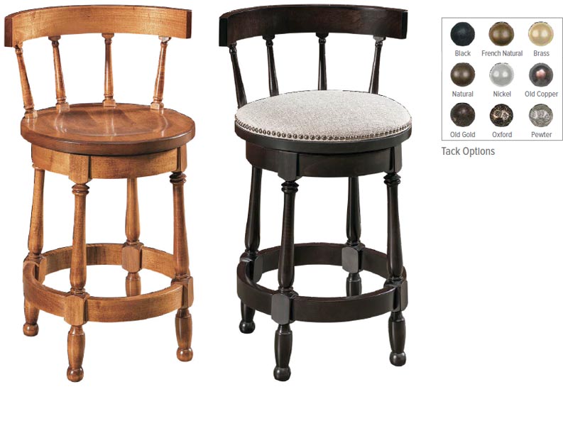 amish woodworking custom barstool image