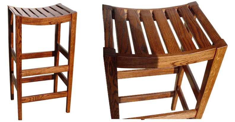 amish woodworking custom barstool image