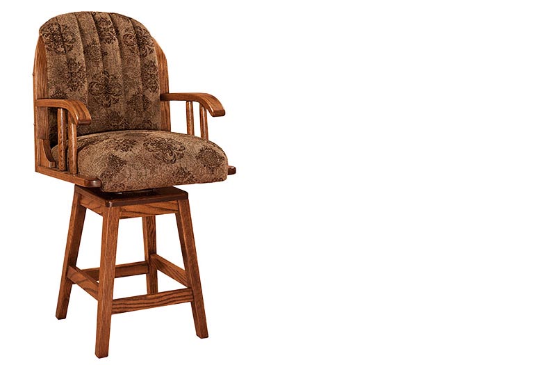 amish woodworking custom barstool image