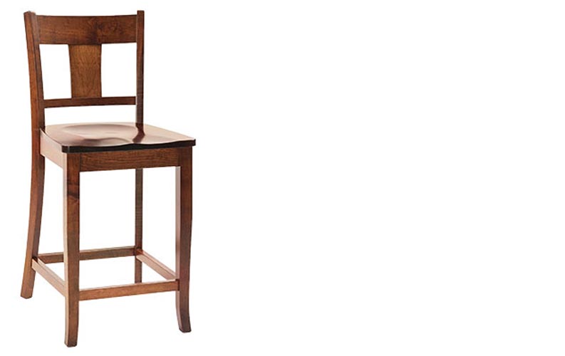 amish woodworking custom barstool image