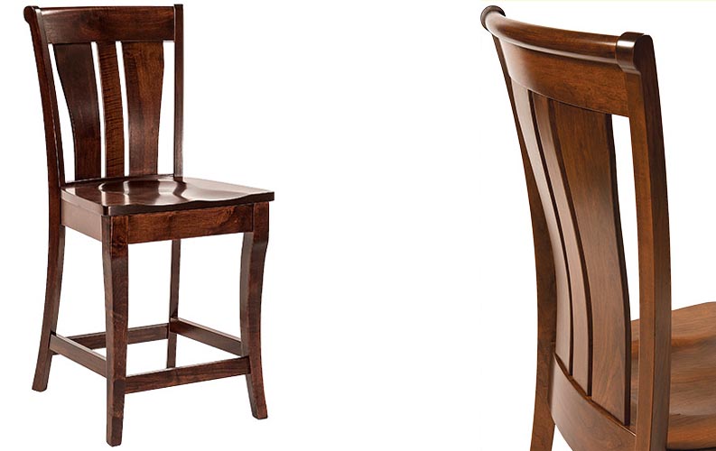 amish woodworking custom barstool image
