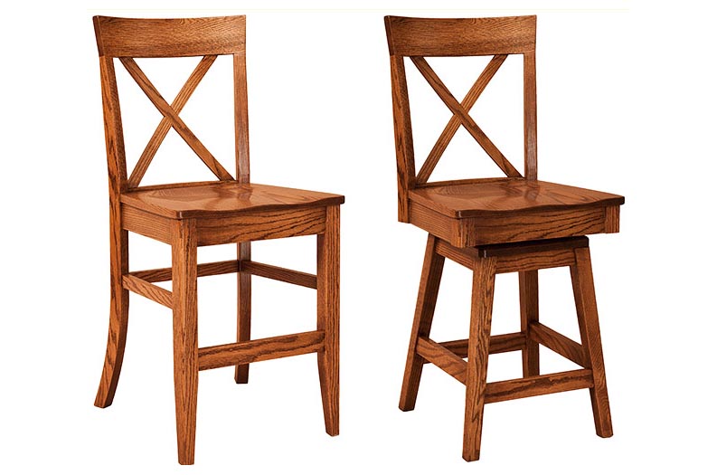 amish woodworking custom barstool image