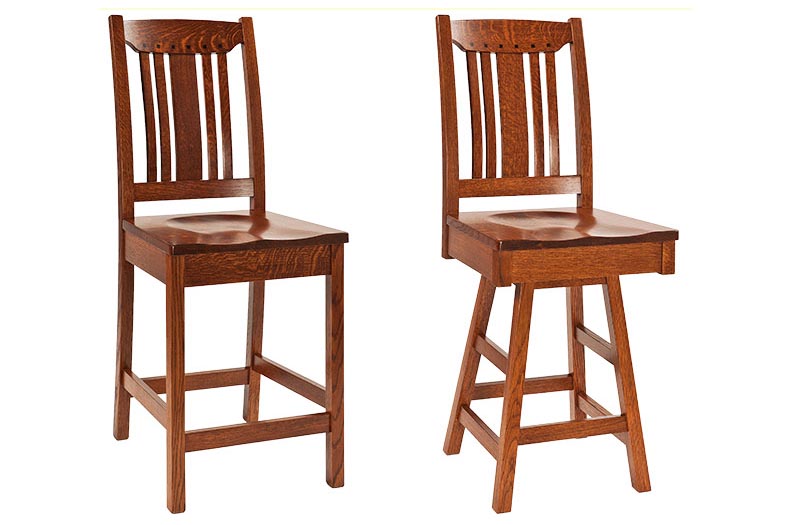 amish woodworking custom barstool image