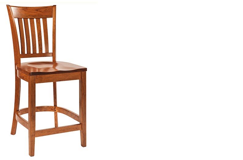 amish woodworking custom barstool image