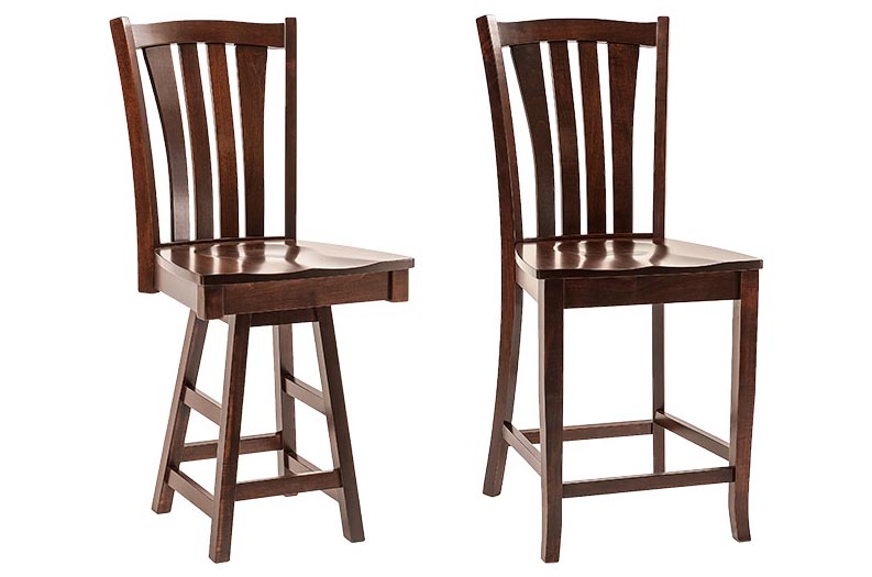 amish woodworking custom barstool image