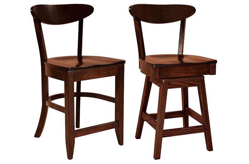 amish woodworking custom barstool image