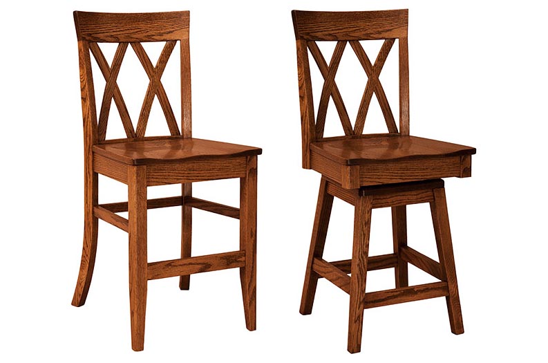 amish woodworking custom barstool image
