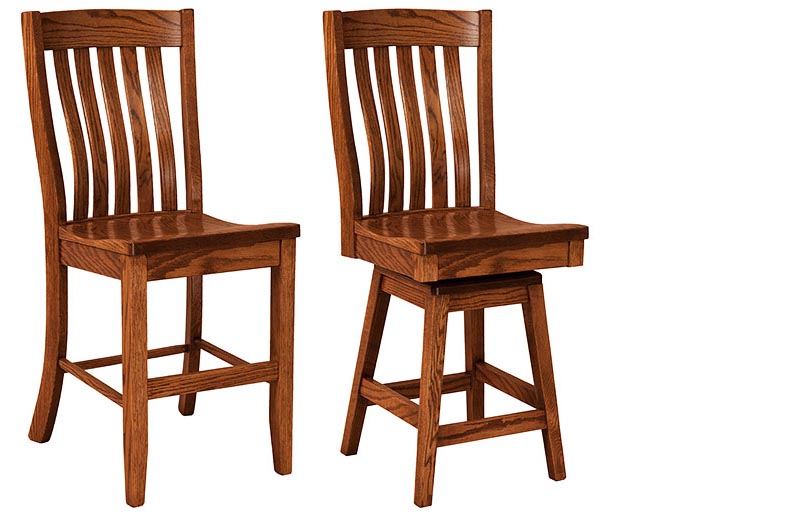 amish woodworking custom barstool image