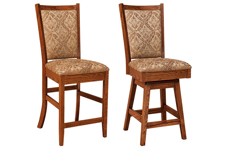 amish woodworking custom barstool image