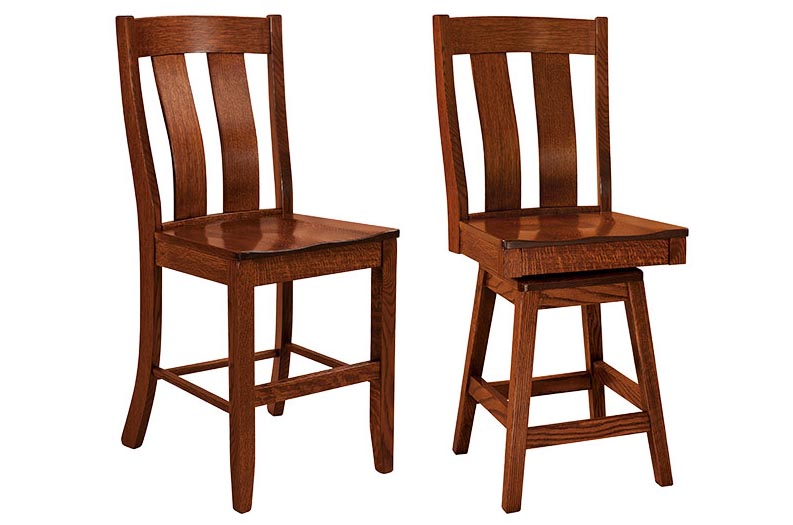 amish woodworking custom barstool image