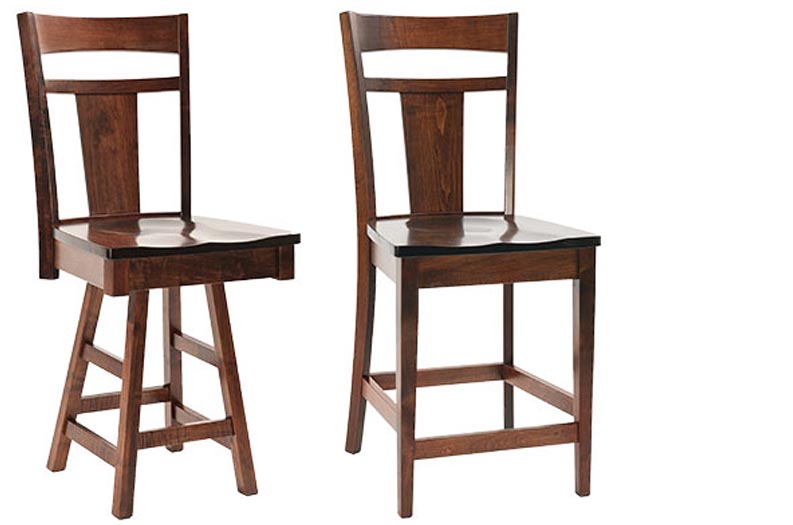 amish woodworking custom barstool image