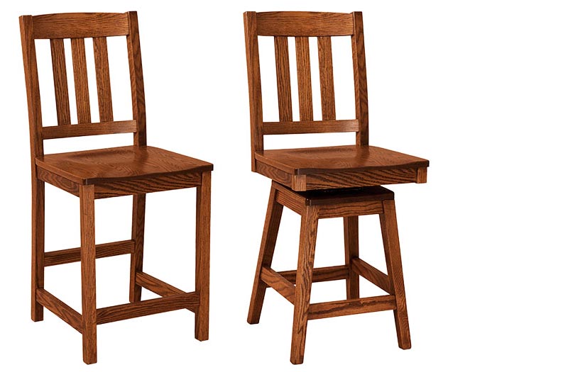 amish woodworking custom barstool image