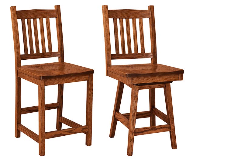 amish woodworking custom barstool image