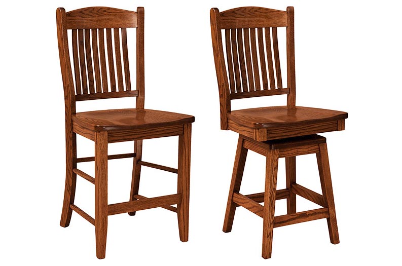 amish woodworking custom barstool image
