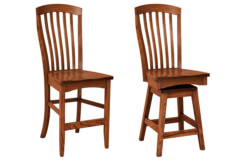 amish woodworking custom barstool image