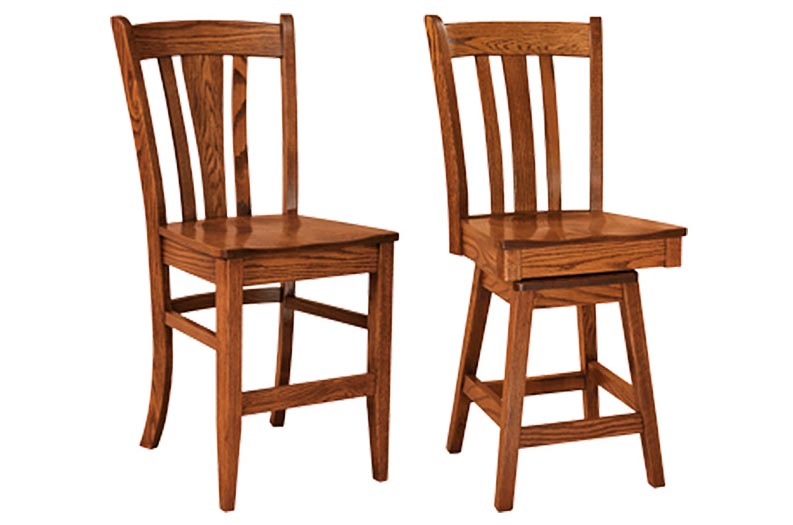 amish woodworking custom barstool image