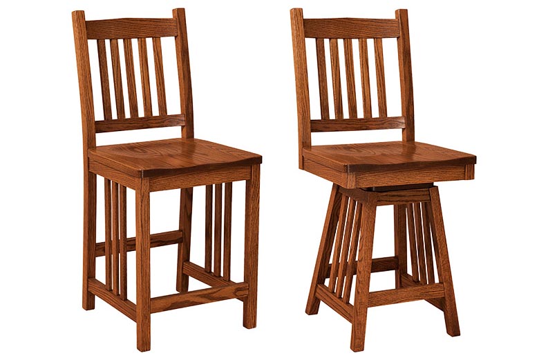 amish woodworking custom barstool image