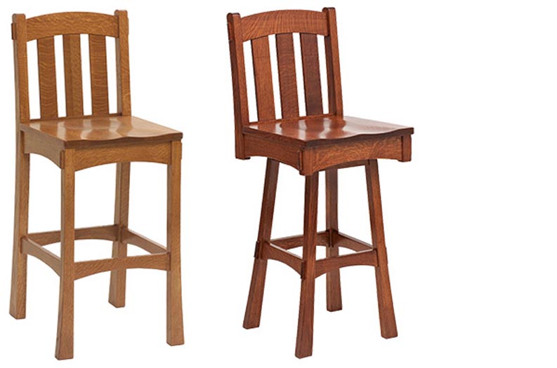 amish woodworking custom barstool image