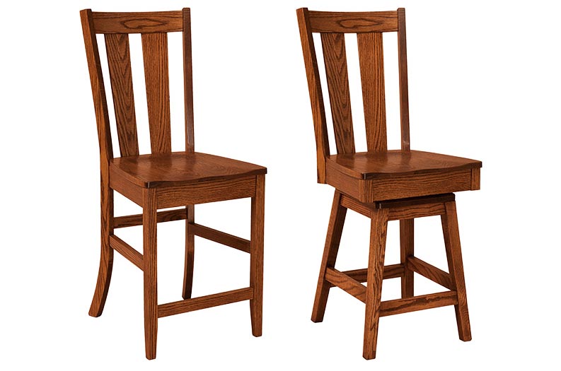 amish woodworking custom barstool image