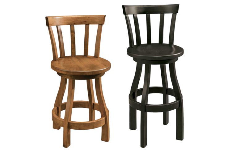 amish woodworking custom barstool image