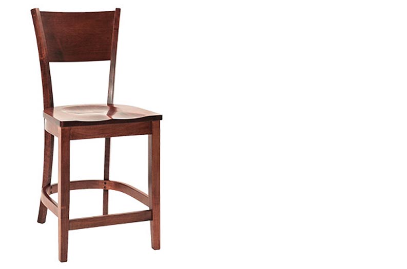 amish woodworking custom barstool image