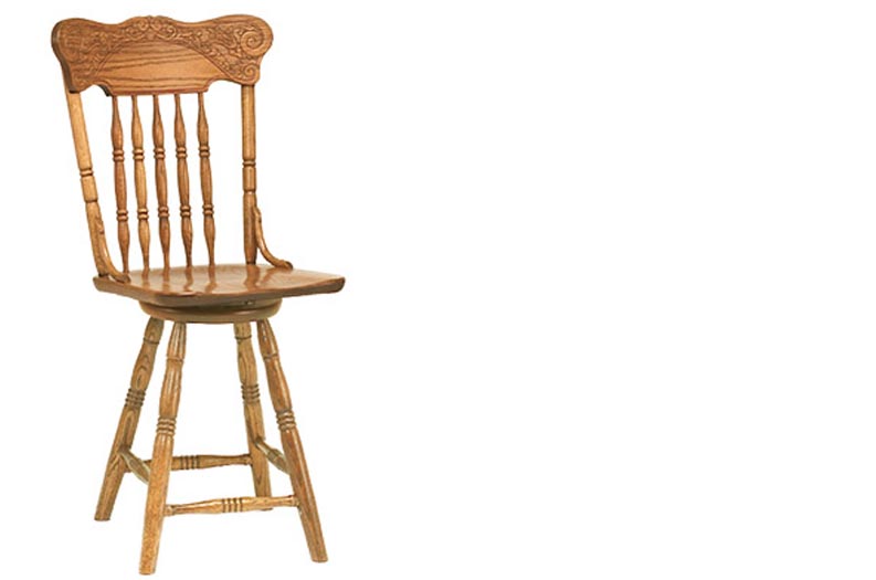 amish woodworking custom barstool image