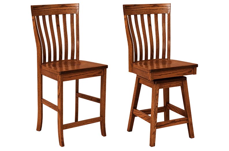 amish woodworking custom barstool image