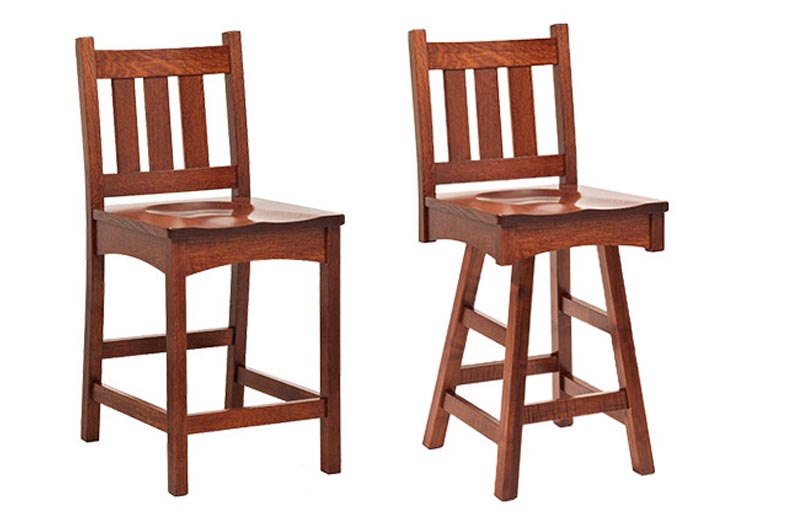 amish woodworking custom barstool image