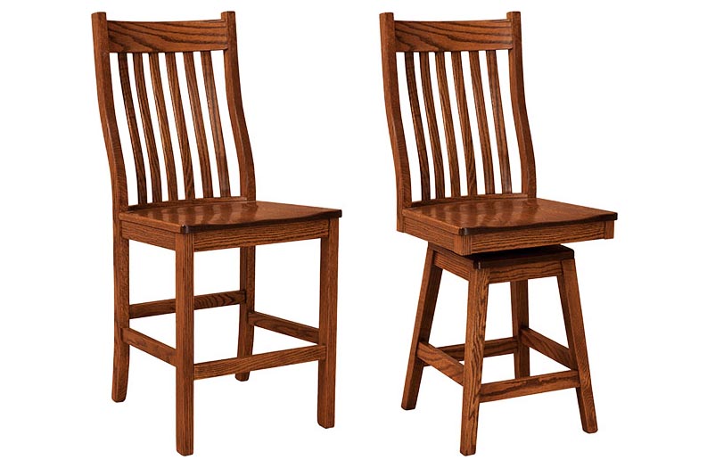 amish woodworking custom barstool image
