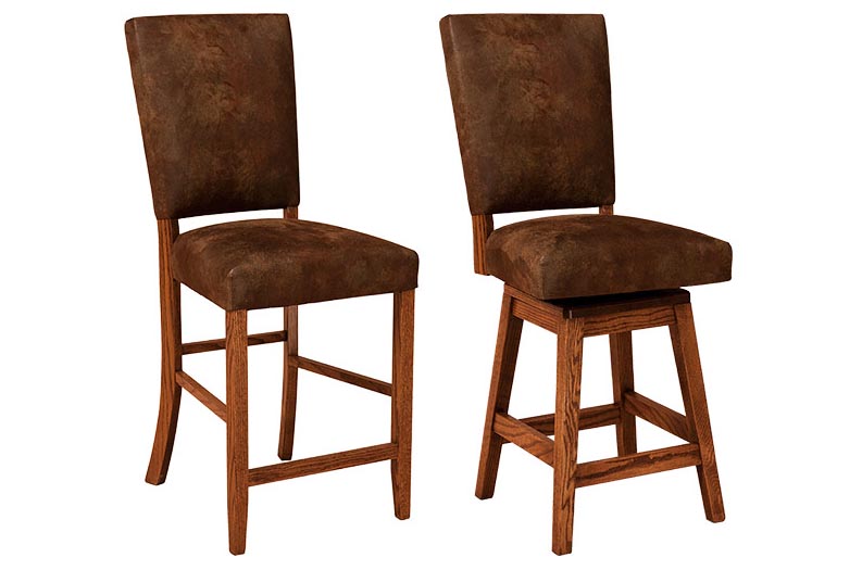 amish woodworking custom barstool image