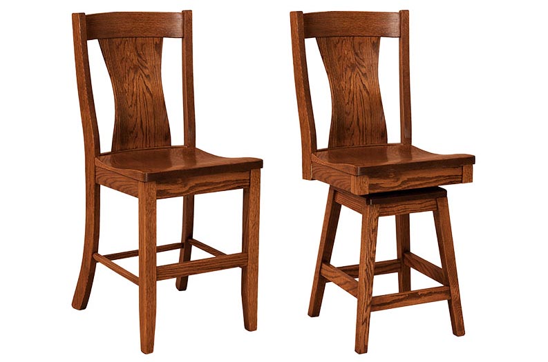 amish woodworking custom barstool image