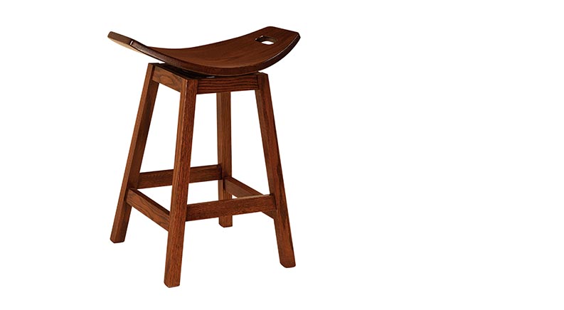 amish woodworking custom barstool image