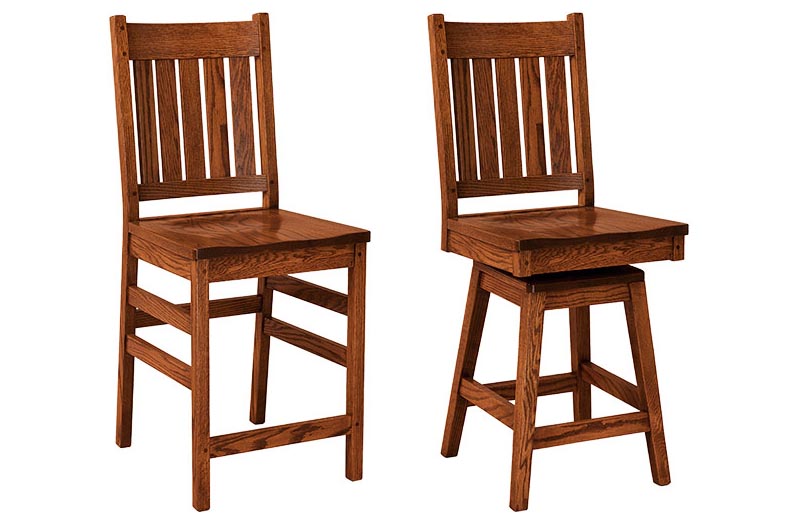 amish woodworking custom barstool image