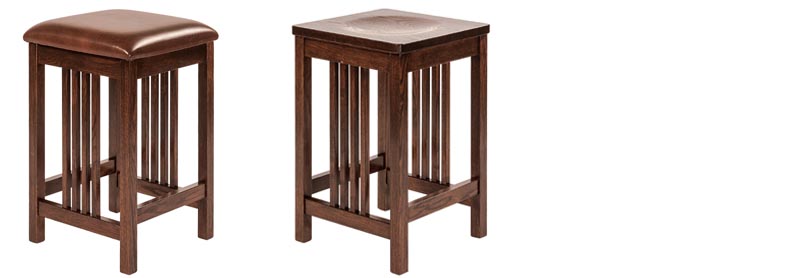amish woodworking custom barstool image