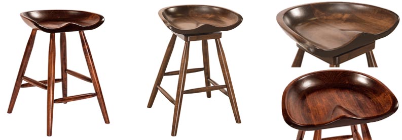 amish woodworking custom barstool image