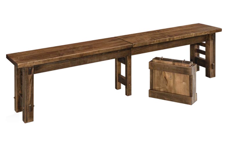 amish woodworking custom bench image