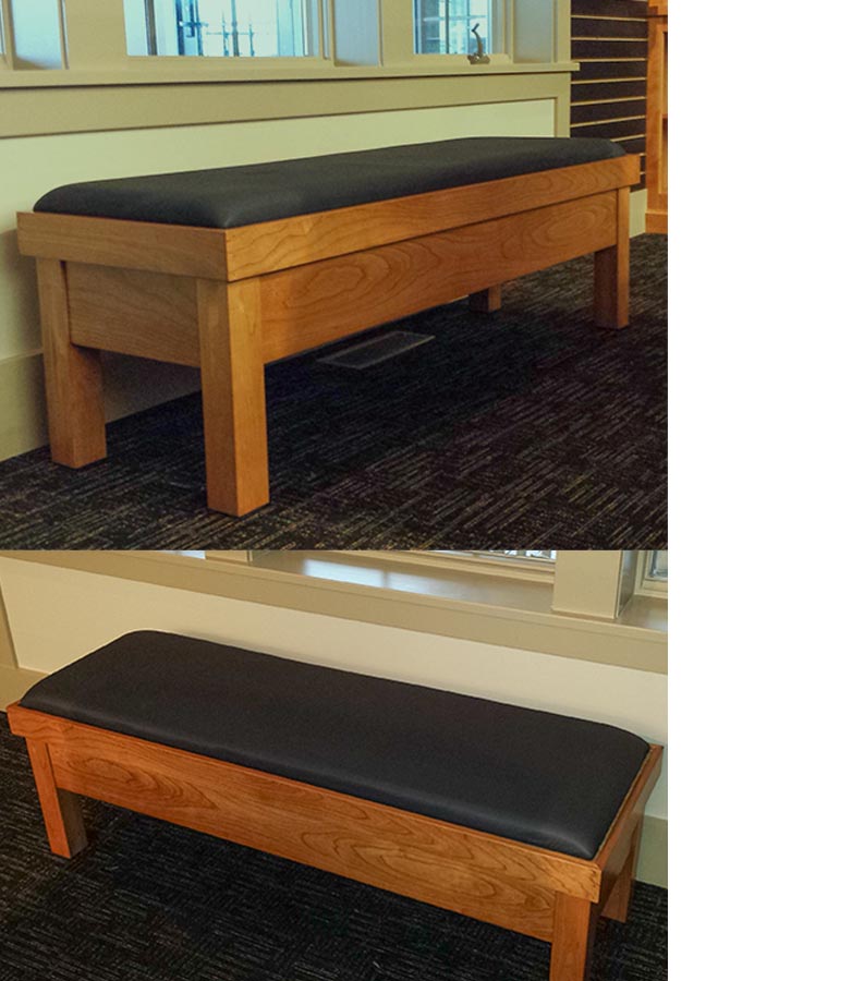 amish woodworking custom bench image