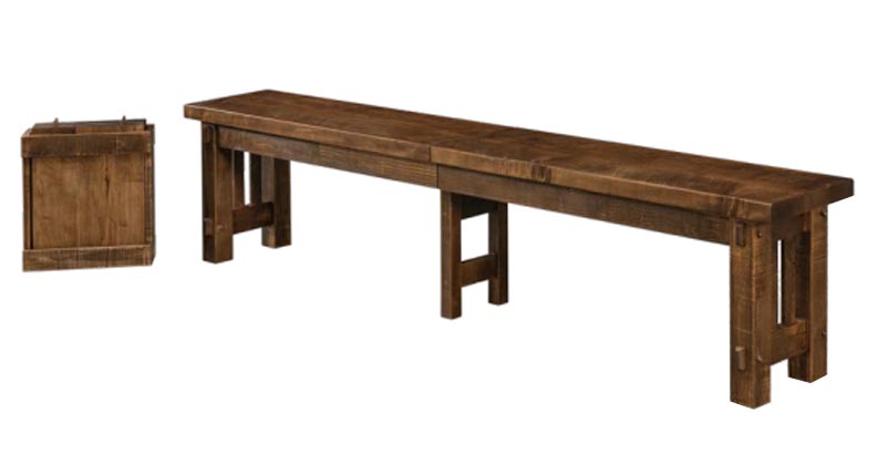 amish woodworking custom bench image