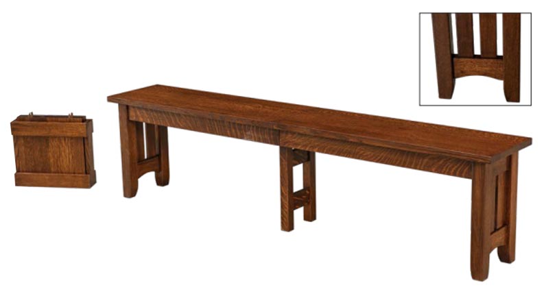 amish woodworking custom bench image