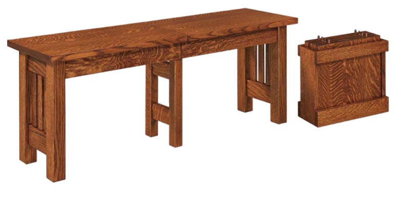 amish woodworking custom bench image